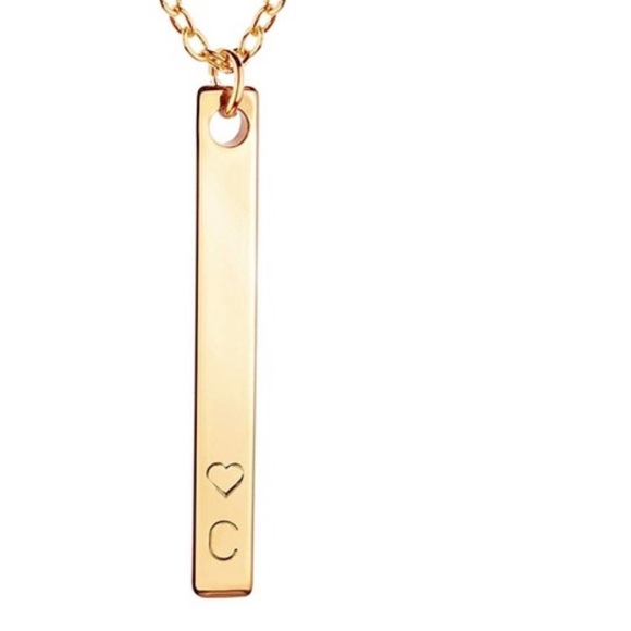 ⭐️MONOGRAMModBarPendant&EtchedHeartNecklace - Picture 4 of 6